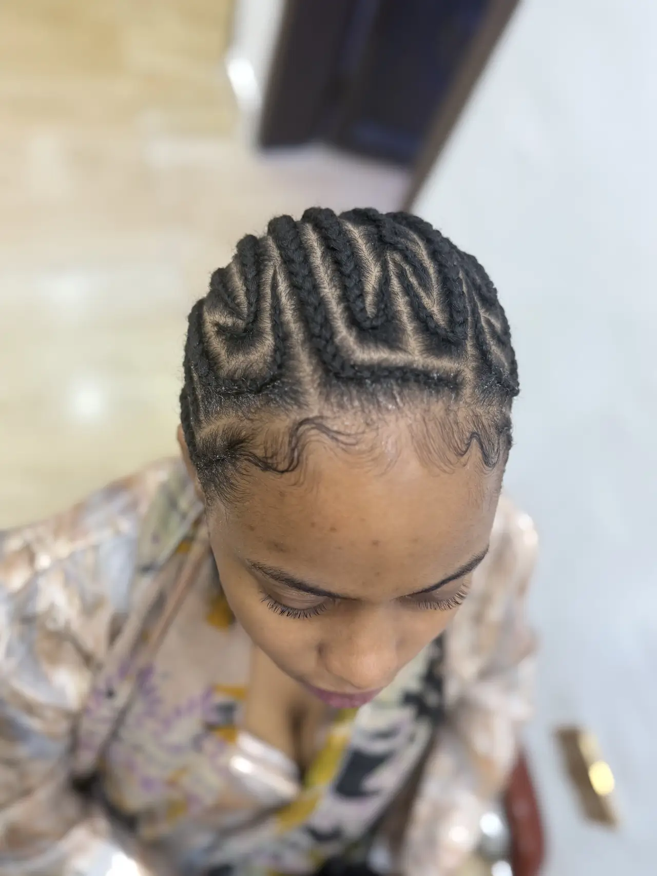 Mini twists sectioned by hand, finished and photographed in the salon