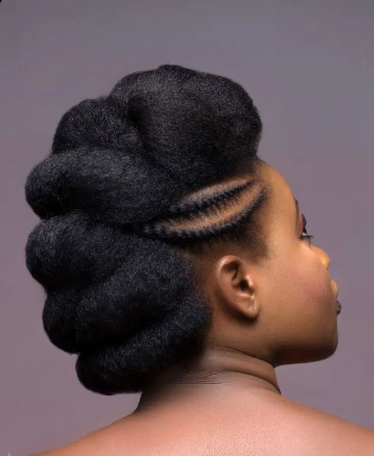 Natural hair updo